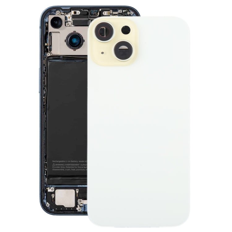 For iPhone 15 Plus Glass Battery Back Cover with Camera Lens Cover, For iPhone 15 Plus (with Camera Cover) - ORIWHIZ
