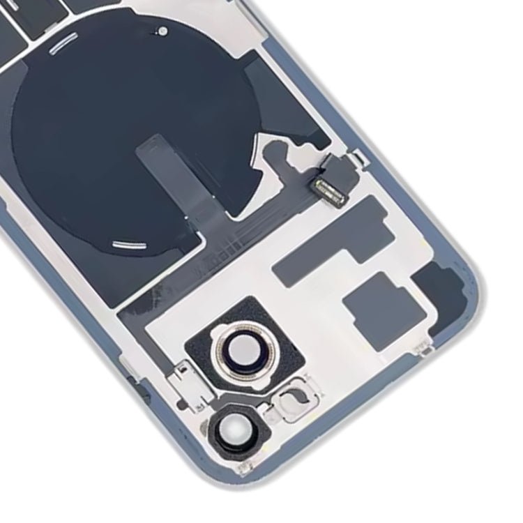 For iPhone 15 Plus Glass Battery Back Cover with Flash Bracket + Wireless Charging Module, For iPhone 15 Plus - ORIWHIZ