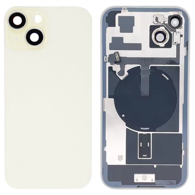 For iPhone 15 Plus Glass Battery Back Cover with Flash Bracket + Wireless Charging Module, For iPhone 15 Plus - ORIWHIZ