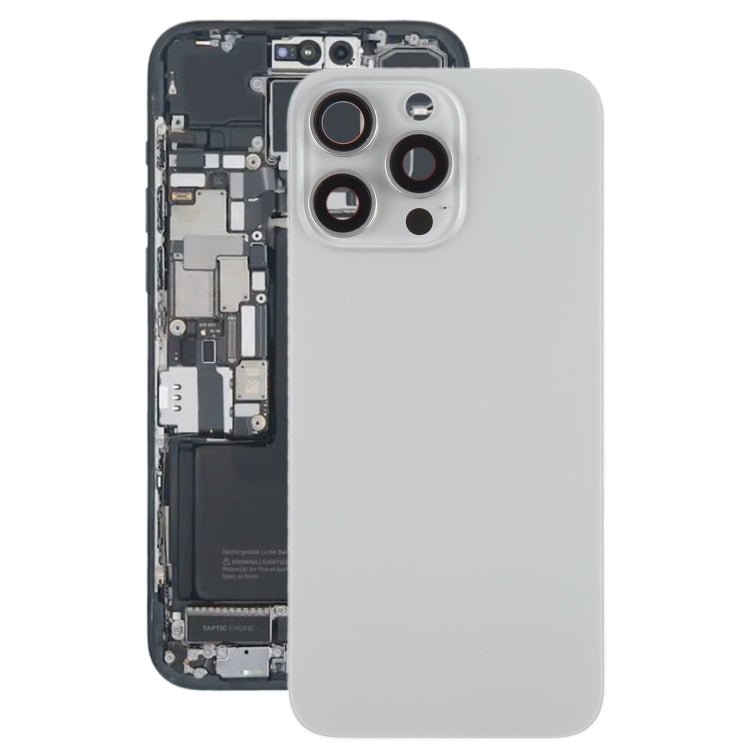 For iPhone 15 Pro Max Battery Back Cover with Camera Lens Cover + MagSafe Magnet, For iPhone 15 Pro Max (with MagSafe) - ORIWHIZ