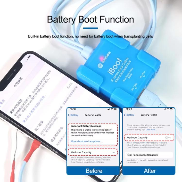 For iPhone Battery Power Supply Test Boot Cable Cell Phone Repair Boot Control Line, SUNSHINE iBoot A - ORIWHIZ