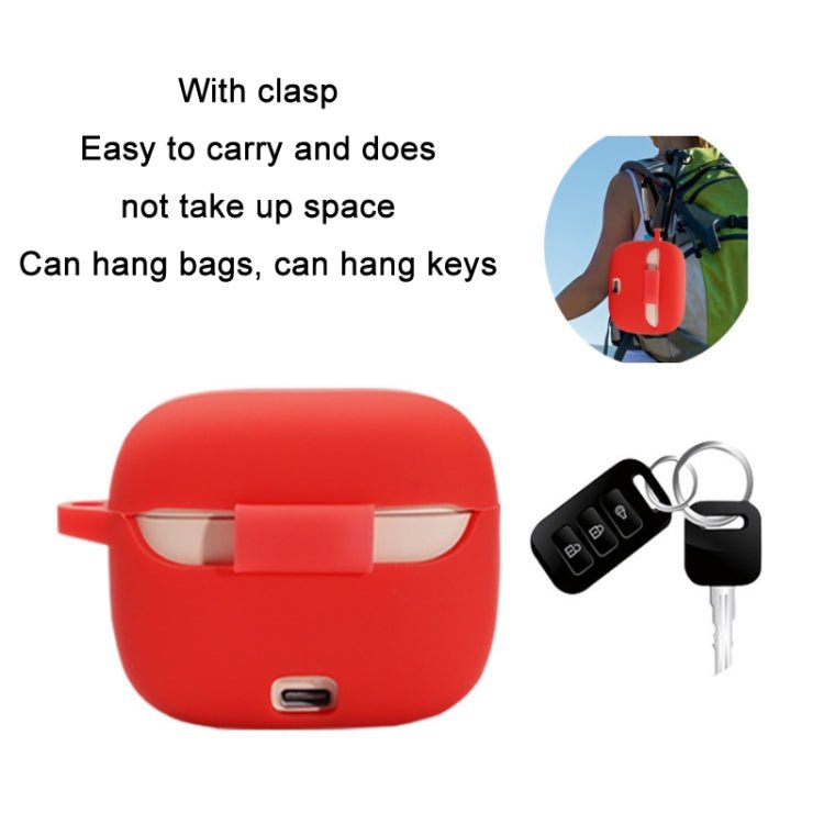 For JBL T230NC TWS Wireless Bluetooth Headphones Silicone Case, White, Mint Green, Pink, Black, Red, Yellow, Matcha Green, Ink Green, Sky Blue, Afternoon Blue - ORIWHIZ