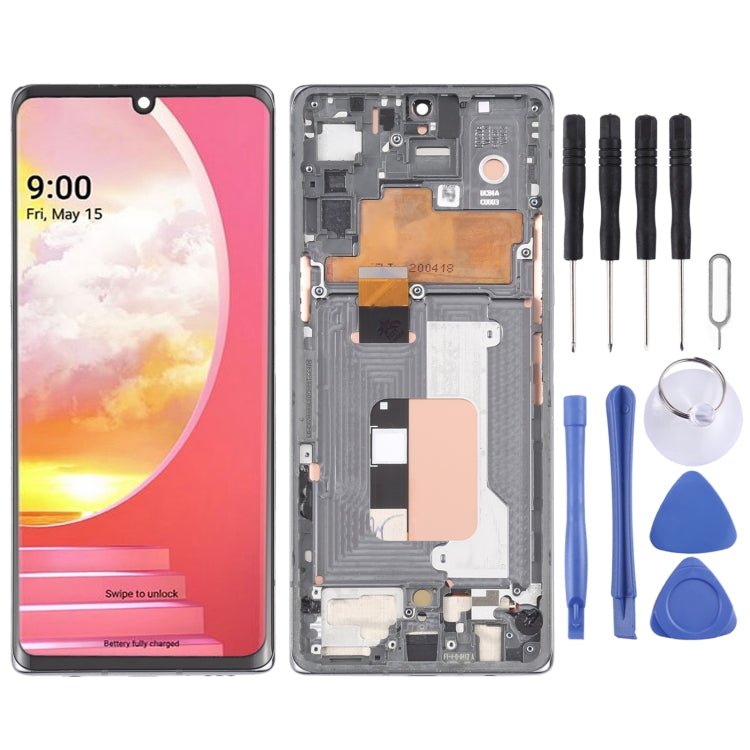 For LG Velvet 5G KR Version Original LCD Screen Digitizer Full Assembly with Frame, For LG Velvet 5G(KR Version) - ORIWHIZ