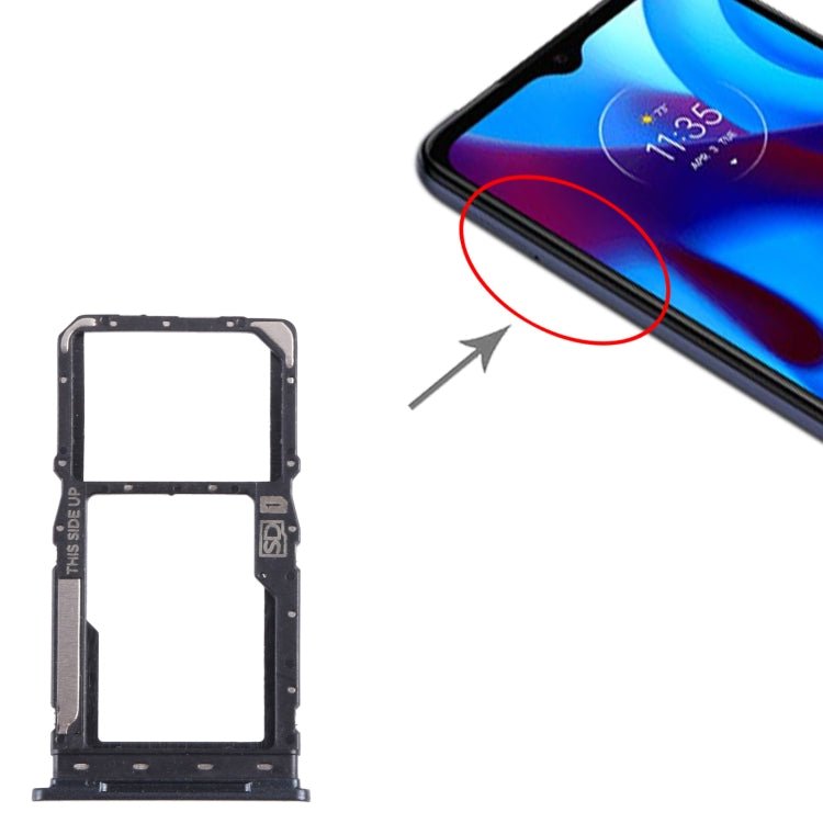 For Motorola Moto G Pure SIM Card Tray + Micro SD Card Tray, For Motorola Moto G Pure - ORIWHIZ
