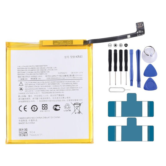 For Motorola One Vision XT1970 - 1 3500mAh Replacement Li - Polymer Battery KR40, For Motorola One Vision - ORIWHIZ