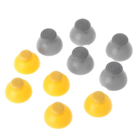 For Nintendo Gamecube NGC Controller 10pcs Joystick Cap Replacement Parts, Yellow, Grey - ORIWHIZ