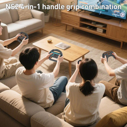 For Nintendo Switch 2 iPlay HBS - 2870 4 in 1 Controller Grip Steering Wheel Combination - ORIWHIZGame AccessoriesGamepadsiplay