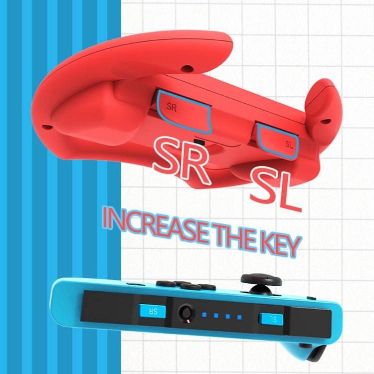 For Nintendo Switch IPLAY HBS - 412 Gamepad Steering Wheel Gamepad Accessories, Red Blue - ORIWHIZNintendo AccessoriesNintendo Accessories CasesToys & Hobbies
