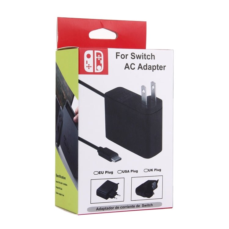 For Nintendo Switch NS Game Console Wall Adapter Charger Charger Adapter Charging Power, DC 5V, Cable Length: 1.5m, EU Plug(Black), For Switch NS EU Plug - ORIWHIZNintendo AccessoriesNintendo Accessories Charger & PowerToys & Hobbies