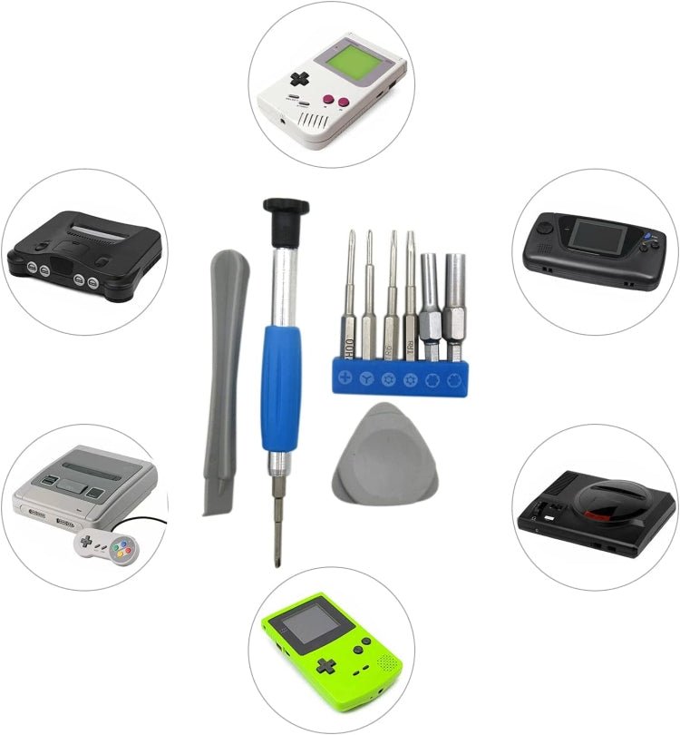 For Nintendo Switch PSP/GBA/DS/3DS 10 In 1 Repair Tool Kit Screwdriver Set, 10 In 1 - ORIWHIZ