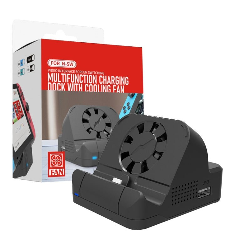 For Nintendo Switch / Switch OLED SW300 HDMI Video Casting Converter Cooling Fan Base Charger, Cooling Fan Base Charger - ORIWHIZNintendo AccessoriesNintendo Accessories Charger & PowerToys & Hobbies