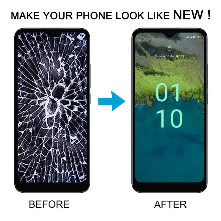 For Nokia C110 OEM LCD Screen with Digitizer Full Assembly, For Nokia C110 - ORIWHIZ