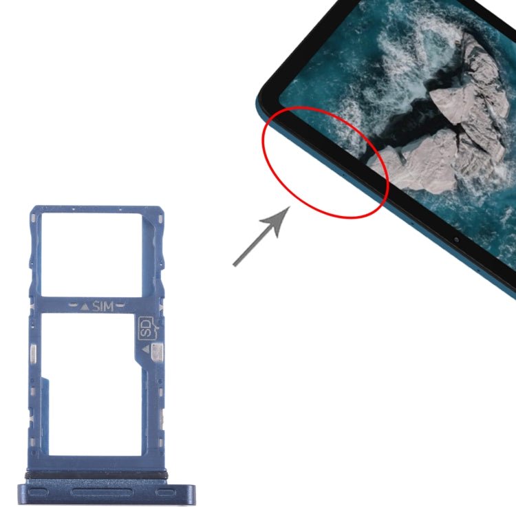 For Nokia T20 Original SIM Card Tray + Micro SD Card Tray, For Nokia T20(Original,Double card) - ORIWHIZ