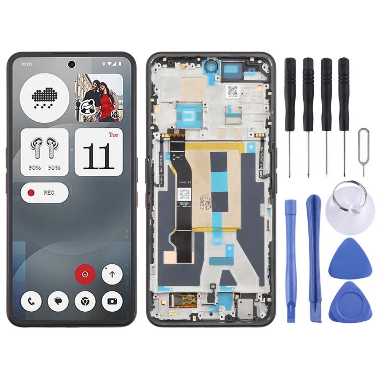 For Nothing Phone 3a A059 AMOLED Original LCD Screen Digitizer Full Assembly with Frame, For Nothing Phone 3a(Original,Black), For Nothing Phone 3a(Original,White) - ORIWHIZ