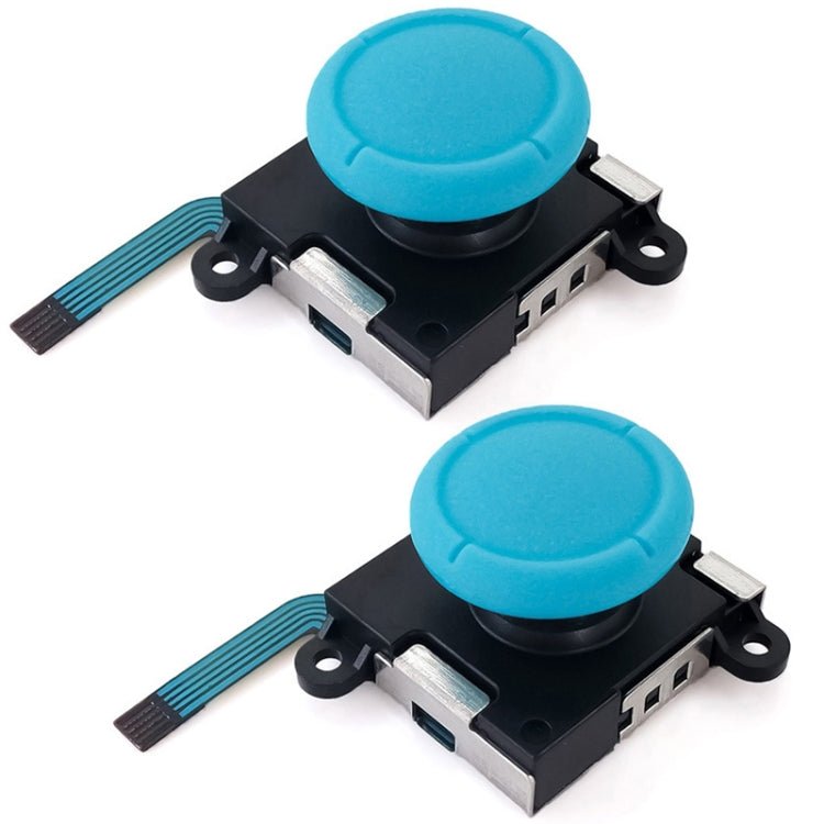 For NS Switch 2pcs 3D Analog Sensor Thumbstick Joystick Left And Right Joystick, Joystick(Red), Joystick(Blue), Joystick(Black) - ORIWHIZ