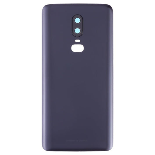 For OnePlus 6 Frosted Battery Back Cover with Camera Lens, For OnePlus 6 (Frosted Black) - ORIWHIZ