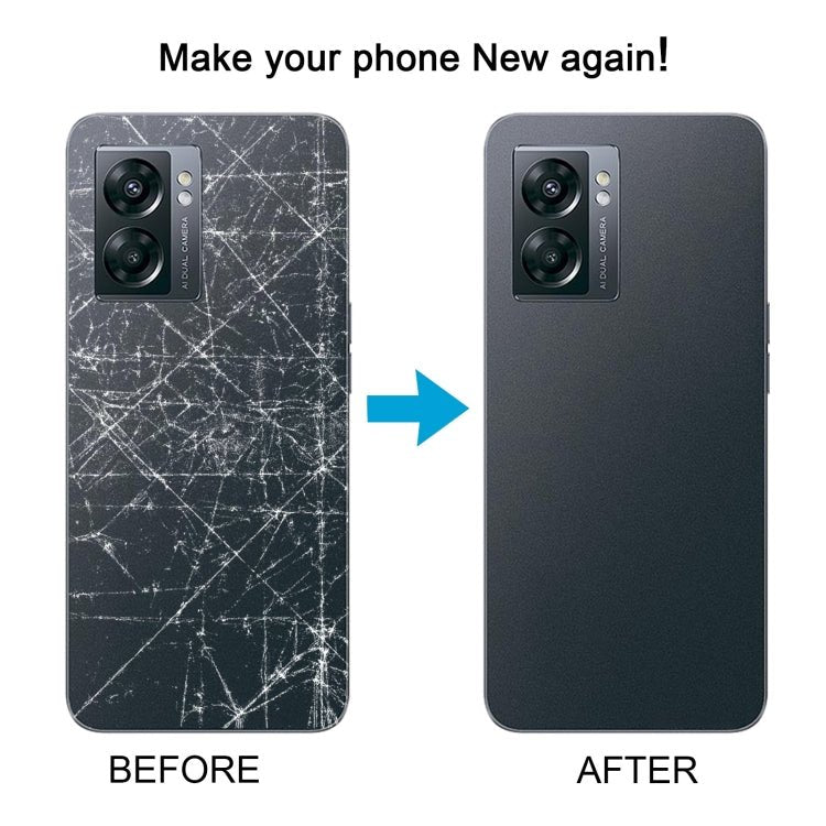 For OnePlus Nord N300 CPH2389 Battery Back Cover with Camera Lens Cover(Black), For OnePlus Nord N300 - ORIWHIZ