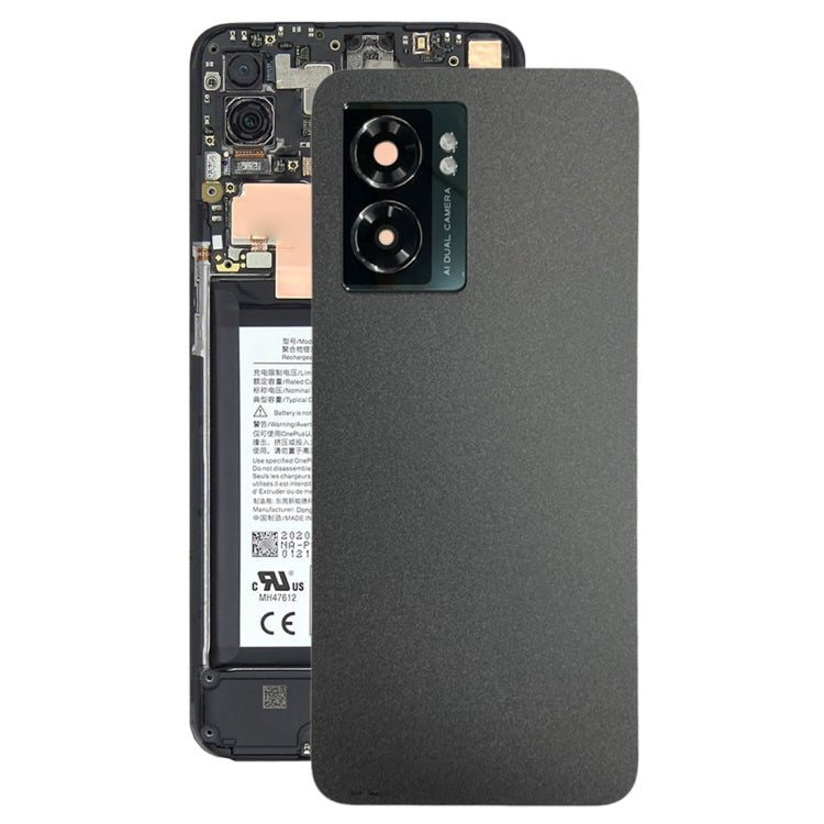 For OnePlus Nord N300 CPH2389 Battery Back Cover with Camera Lens Cover(Black), For OnePlus Nord N300 - ORIWHIZ
