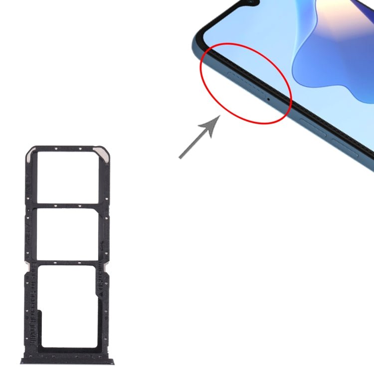 For OPPO A54S CPH2273 SIM Card Tray + SIM Card Tray + Micro SD Card Tray, For OPPO A54S - ORIWHIZ