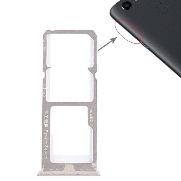 For OPPO A73 / F5 2 x SIM Card Tray + Micro SD Card Tray, For OPPO A73 - ORIWHIZ