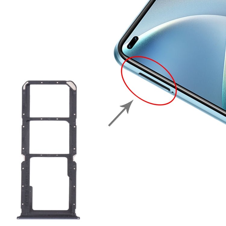 For OPPO A74 5G / A54 5G / A93 PCGM00, PEHM00 SIM Card Tray + SIM Card Tray + Micro SD Card Tray, For OPPO A74 5G / A54 5G / A93 - ORIWHIZ