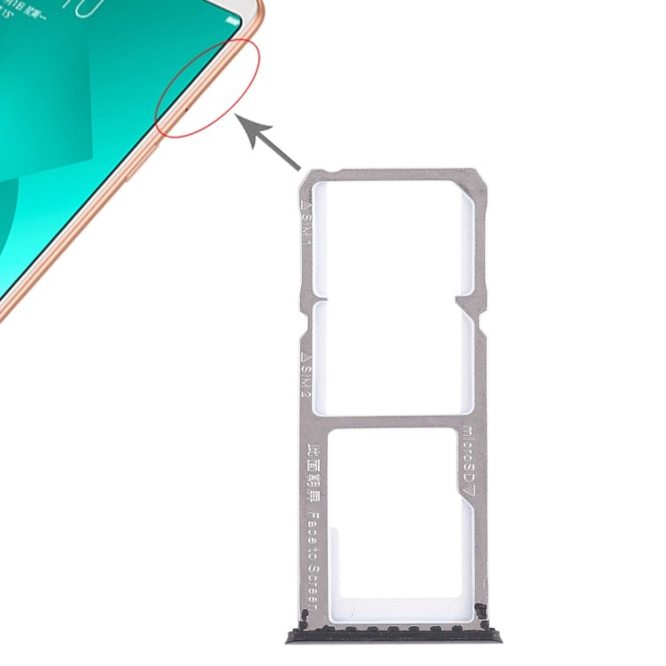 For OPPO A83 2 x SIM Card Tray + Micro SD Card Tray, For OPPO A83, OPPO A83 - ORIWHIZ