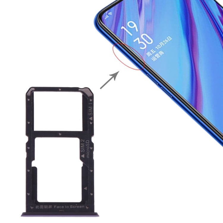 For OPPO A9 SIM Card Tray + SIM Card / Micro SD Card, For OPPO A9 - ORIWHIZ