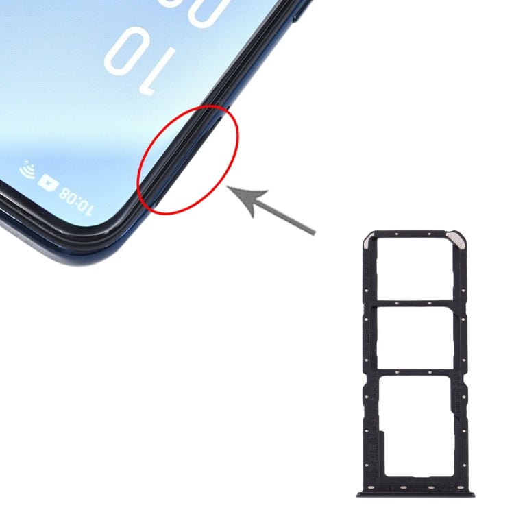 For OPPO A91/F15/Reno3 4G/Reno3 Youth CPH2001 CPH2021 PCPM00 SIM Card Tray + SIM Card Tray + Micro SD Card Tray, For OPPO A91/F15/Reno3 4G/Reno3 Youth - ORIWHIZ