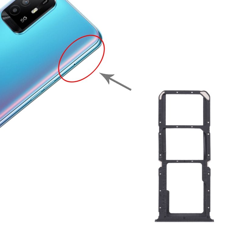 For OPPO A95 4G/Reno6 Lite SIM Card Tray + SIM Card Tray + Micro SD Card Tray, For OPPO A95 4G/Reno6 Lite - ORIWHIZ