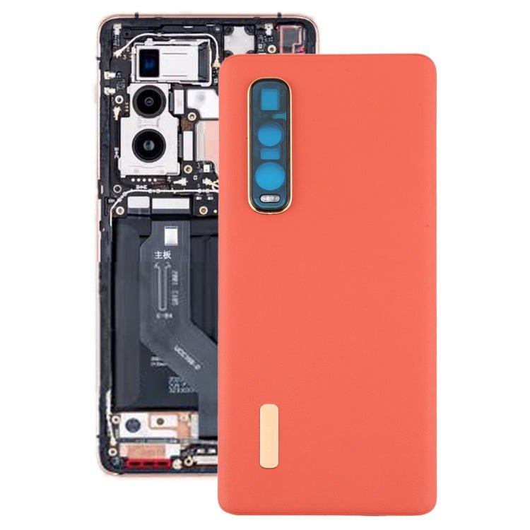 For OPPO Find X2 Pro CPH2025 PDEM30 Original Leather Material Battery Back Cover, For OPPO Find X2 Pro, For OPPO Find X2 Pro (Original) - ORIWHIZ