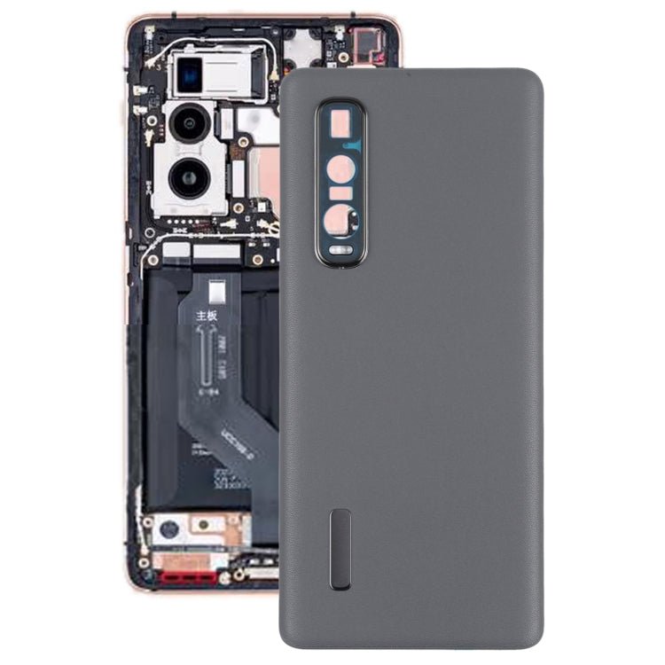 For OPPO Find X2 Pro CPH2025 PDEM30 Original Leather Material Battery Back Cover, For OPPO Find X2 Pro, For OPPO Find X2 Pro (Original) - ORIWHIZ
