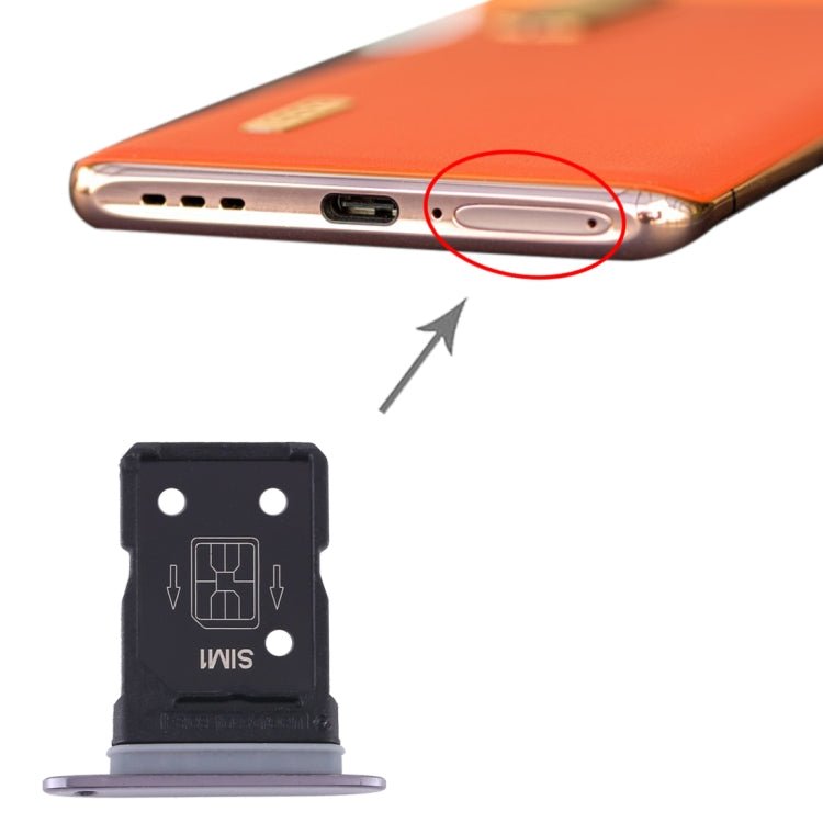For OPPO Find X2 Pro SIM Card Tray + SIM Card Tray, For OPPO Find X2 Pro(Double Card), For OPPO Find X2 Pro - ORIWHIZ