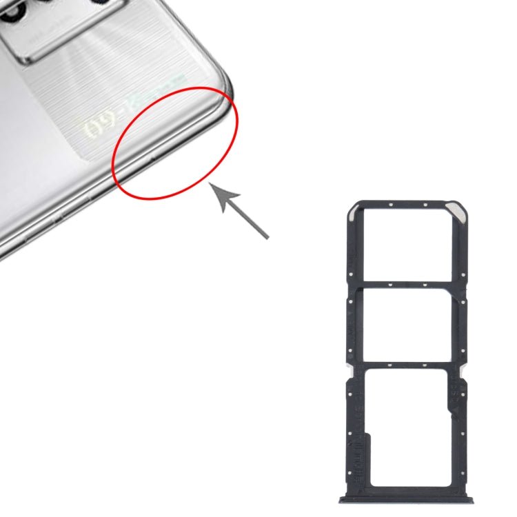 For OPPO K9S SIM Card Tray + SIM Card Tray + Micro SD Card Tray, For OPPO K9S - ORIWHIZ