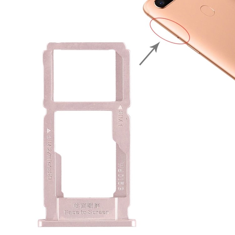 For OPPO R11s Plus SIM Card Tray + SIM Card Tray / Micro SD Card Tray, OPPO R11s Plus, For OPPO R11s Plus - ORIWHIZ