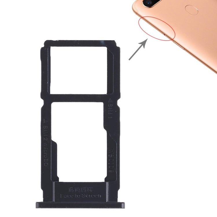 For OPPO R11s Plus SIM Card Tray + SIM Card Tray / Micro SD Card Tray, OPPO R11s Plus, For OPPO R11s Plus - ORIWHIZ