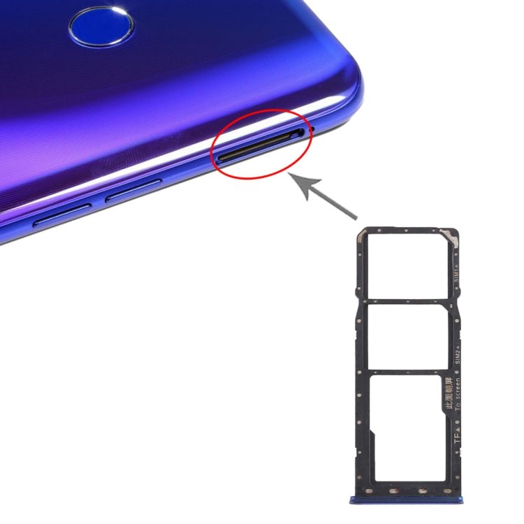 For OPPO Realme 3 Pro / Realme X Lite SIM Card Tray + SIM Card Tray + Micro SD Card Tray, For OPPO Realme 3 Pro / Realme X Lite - ORIWHIZ