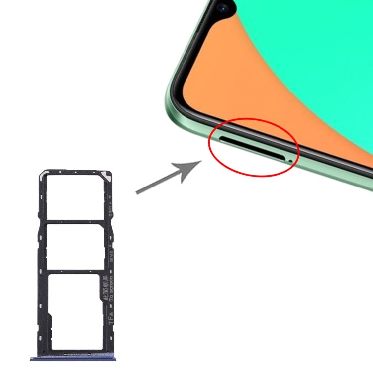 For OPPO Realme C11 RMX2185 SIM Card Tray + SIM Card Tray + Micro SD Card Tray, For OPPO Realme C11 - ORIWHIZ
