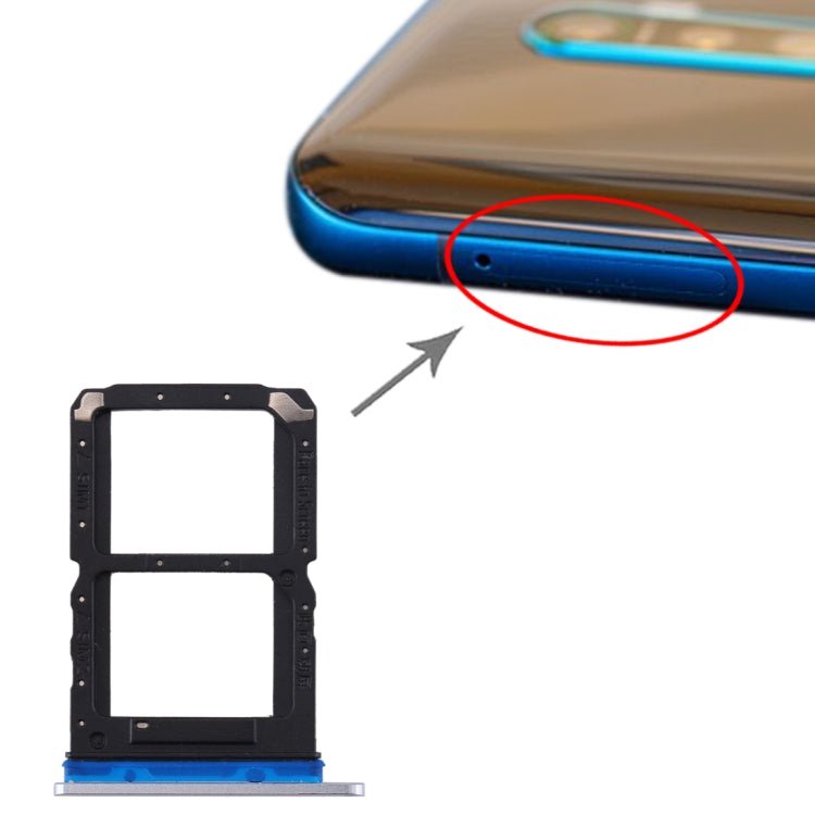 For OPPO Reno Ace SIM Card Tray + SIM Card Tray, For OPPO Reno Ace - ORIWHIZ