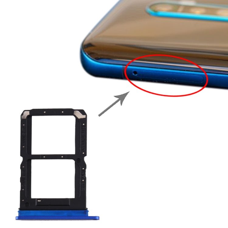 For OPPO Reno Ace SIM Card Tray + SIM Card Tray, For OPPO Reno Ace - ORIWHIZ