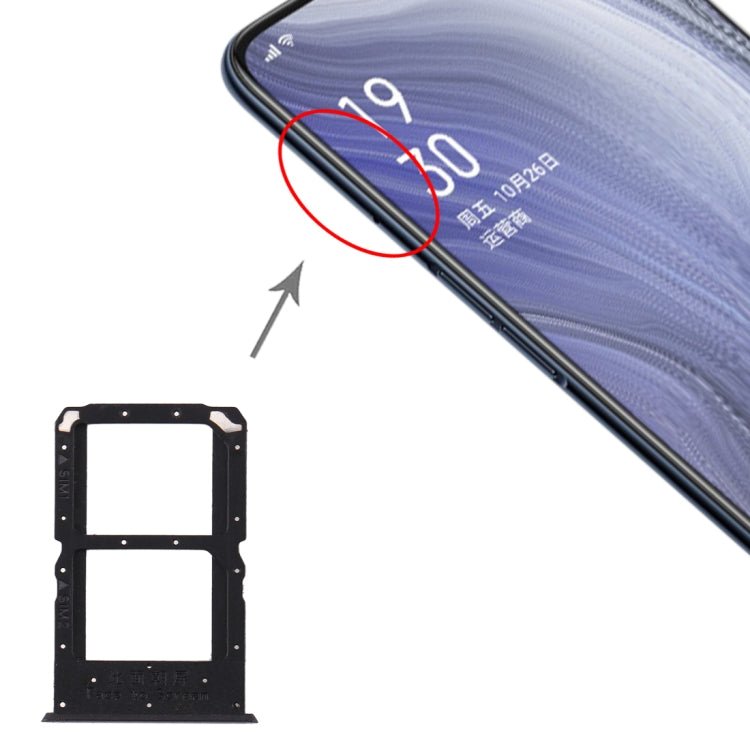 For OPPO Reno Z SIM Card Tray + SIM Card Tray, For OPPO Reno Z - ORIWHIZ