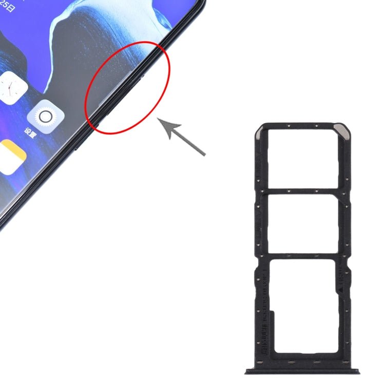 For OPPO Reno2 Z/Reno2 F SIM Card Tray + SIM Card Tray + Micro SD card tray, For OPPO Reno2 Z/Reno2 F - ORIWHIZ