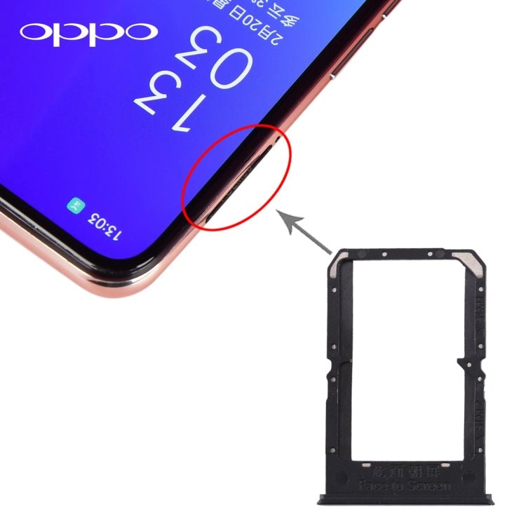 For OPPO Reno3/K7 5G/Find X2 Lite SIM Card Tray + SIM Card Tray, For OPPO Reno3/K7 5G/Find X2 Lite - ORIWHIZ