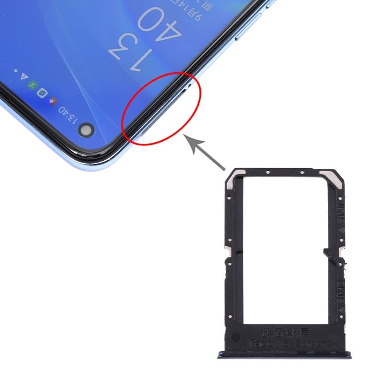 For OPPO Reno4 SE/A93 4G/OPPO Reno4 F/Reno4 Lite/F17 Pro PEAT00 PEAM00 SIM Card Tray + SIM Card Tray, For OPPO Reno4 SE - ORIWHIZ