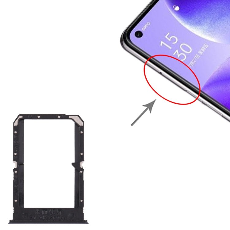 For OPPO Reno5 5G / Find X3 Lite PEGM00 PEGT00 CPH2145 SIM Card Tray + SIM Card Tray, For OPPO Reno5 5G / Find X3 Lite - ORIWHIZ
