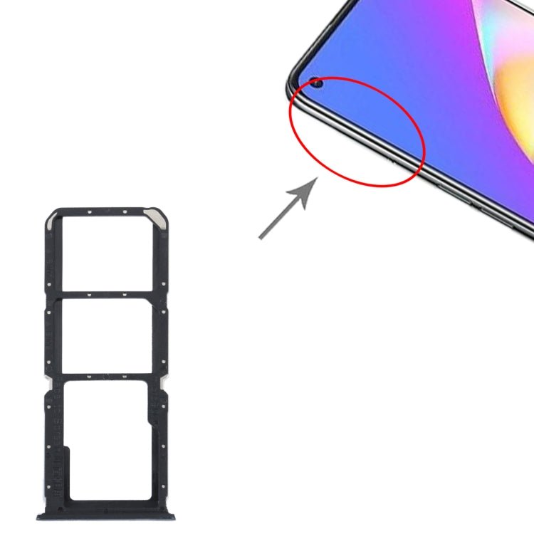 For OPPO Reno5 Lite / Reno5 F / A94 4G SIM Card Tray + SIM Card Tray + Micro SD Card Tray, For OPPO Reno5 Lite / Reno5 F / A94 4G - ORIWHIZ