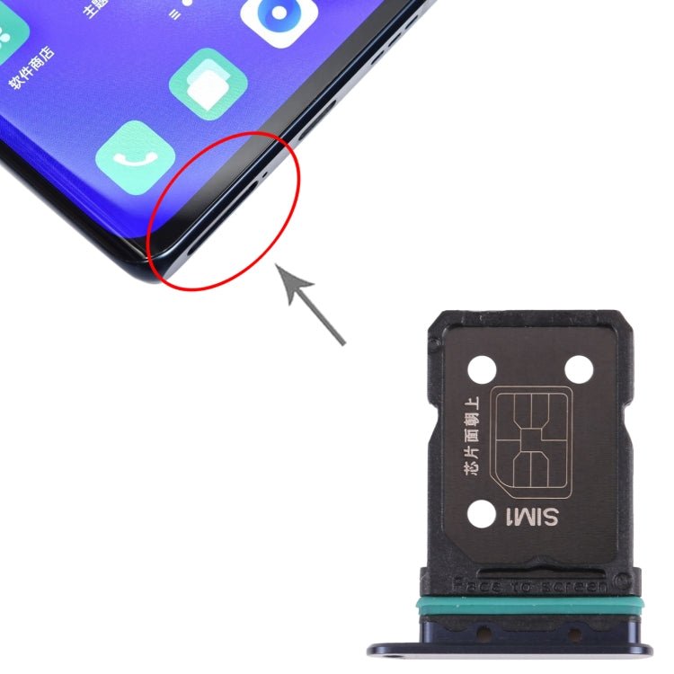 For OPPO Reno5 Pro+ 5G / Find X3 Neo SIM Card Tray + SIM Card Tray, For OPPO Reno5 Pro+ 5G / Find X3 Neo - ORIWHIZ