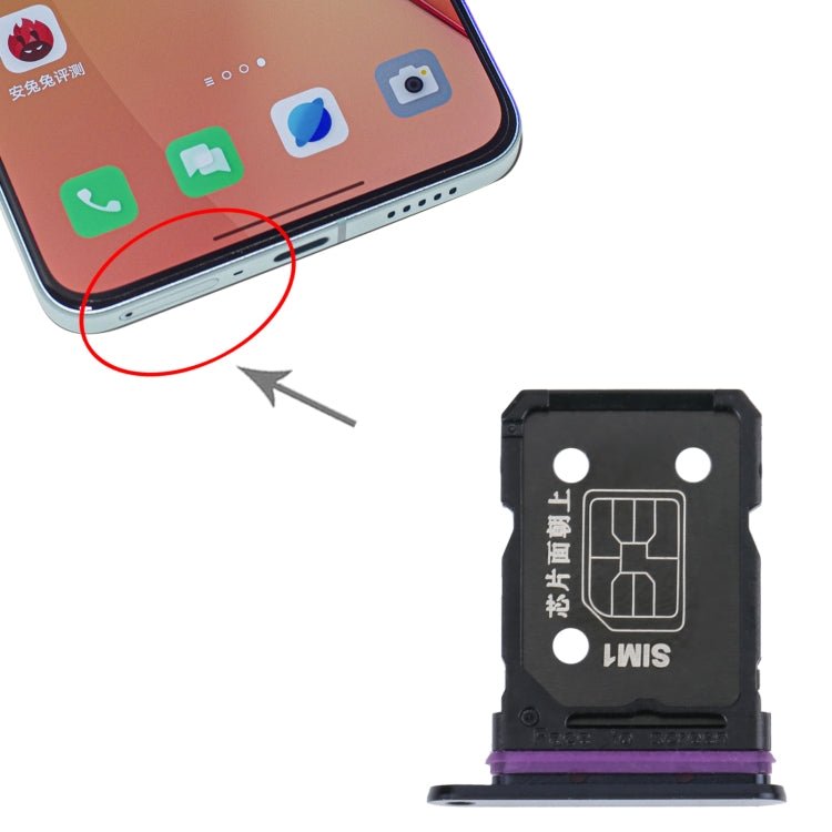 For OPPO Reno8 Pro+ / Reno8 Pro 5G / Reno8 Pro China SIM Card Tray + SIM Card Tray, For OPPO Reno8 Pro+ / Reno8 Pro 5G / Reno8 Pro China - ORIWHIZ