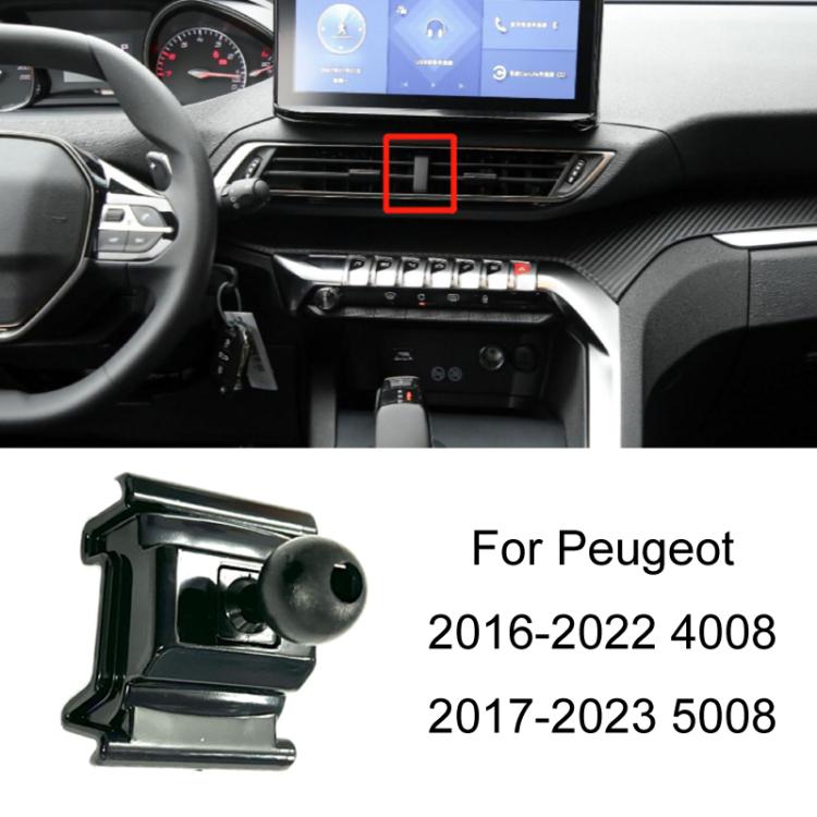 For Peugeot Car - mounted Special Mobile Phone Navigation Bracket Base, 19 - 22 508, 16 - 21 308, 14 - 20 408, 16 - 22 4008/17 - 23 5008, 10 - 13 408, 13 - 19 3008, 16 - 19 308, 23 408X - ORIWHIZ