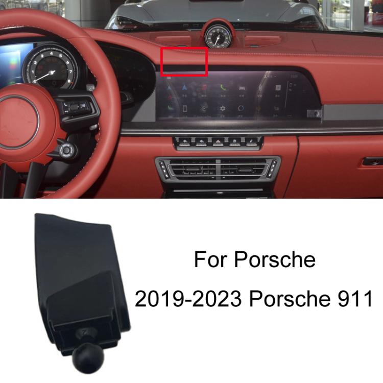For Porsche Car - Mounted Mobile Phone Navigation Holder Base, 10 - 16 Panamera, 11 - 15 Cayenne, 12 - 18 Porsche 911, 14 - 23 Macan + 18 - 23 Cayenne, 16 - 17 Cayenne, 16 - 23 718, 17 - 23 Panamera Co - pilot, 17 - 23 Panamera Instrument Panel, 19 - 23 Porsche 911 - ORIWHIZ
