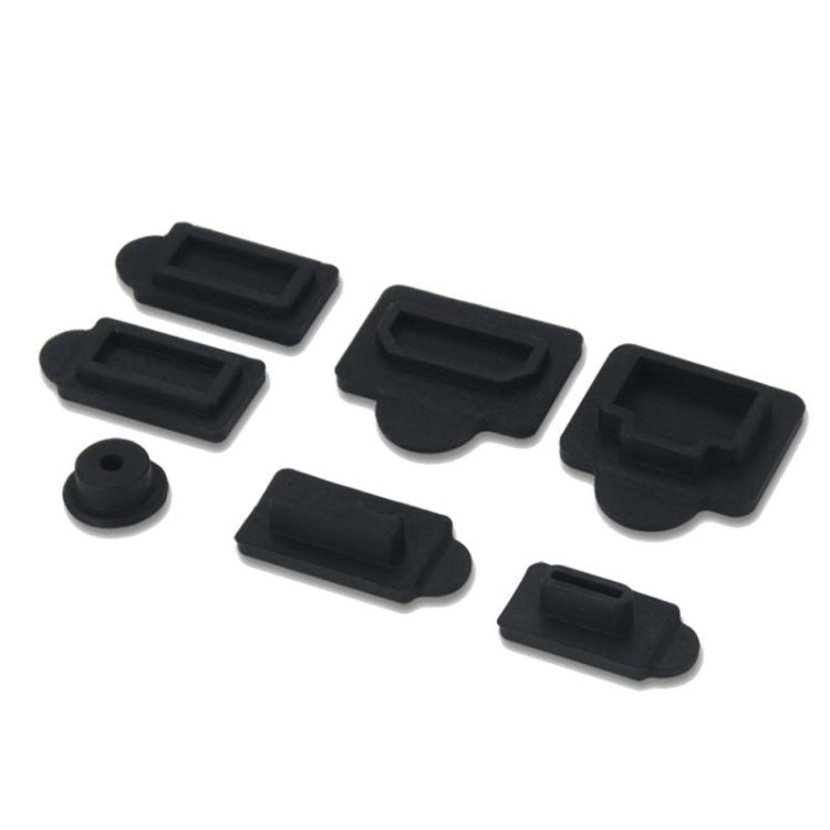 For PS5 2sets 7pcs/Set Dust Plug Silicone Dust Protector Anti - Dust Cover, White, Red, Blue, Black - ORIWHIZ
